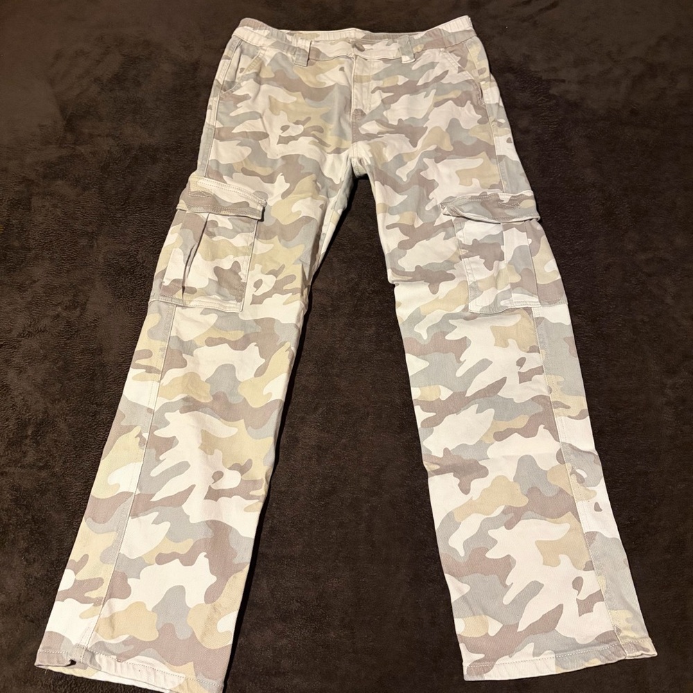 NeverNow Sand Camo Cargo Khaki Pants